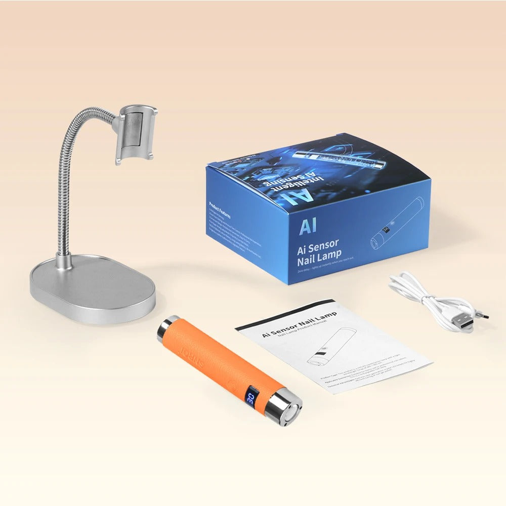 AI Smart Sensor Rechargeable Nail Lamp