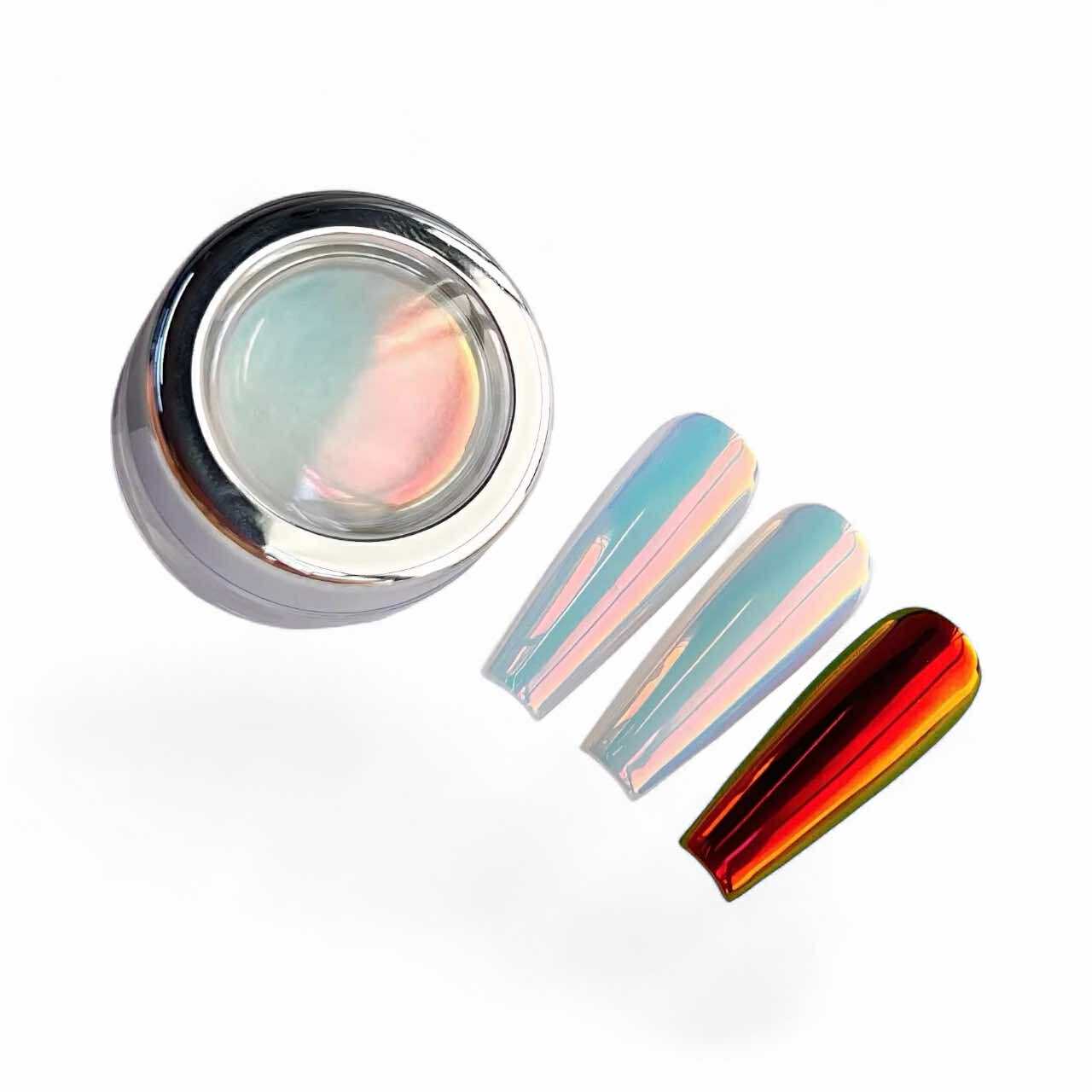 Ruby Chrome Nail Powder