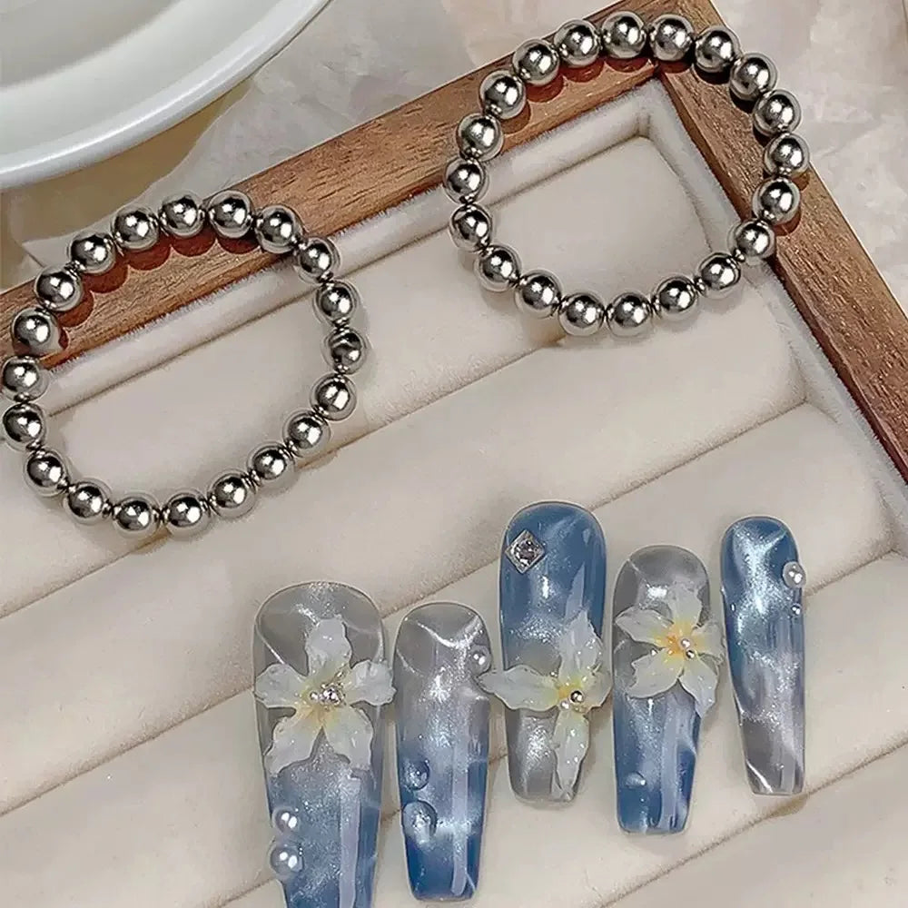 10pcs/20pcs Water Ripple Cat Eye Magnetic Gel Beads Multifunctional Nail Art Flower Carving Cat Magnet DIY Nail Art Design Tool