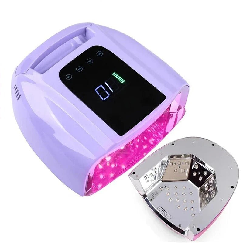 96W Mirror Reflective Nail Lamp Wireless Rechargeable.